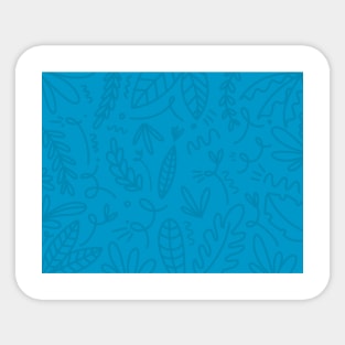 blue doodle Sticker